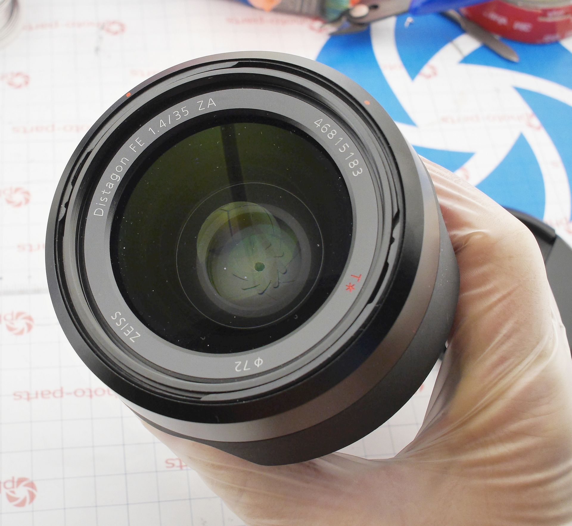 Sony FE 35mm 1.4ZA ремонт мотора фокусировки и странности